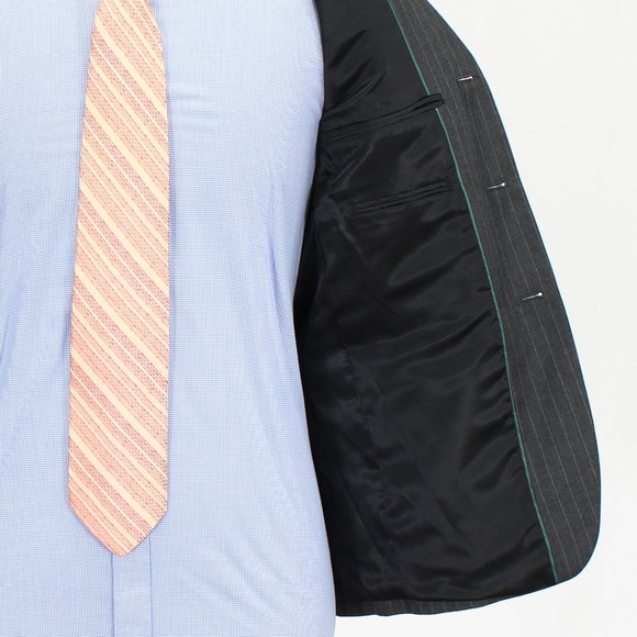 Michael Kors Youth 18R (36S Mens) 28x27 Gray Check Three Button Full Sui… - Picture 12 of 15